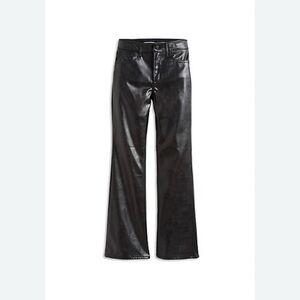 Tractr Black Faux Leather Kids Pants